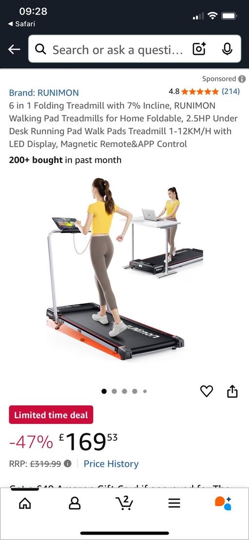 Buy & Sell Liverpool Knowsley - Photos for Runimon treadmill