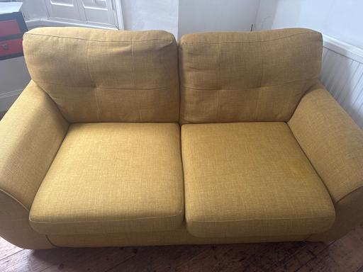 Buy & Sell Wandsworth South West London - Photos for Mustard two seater sofa