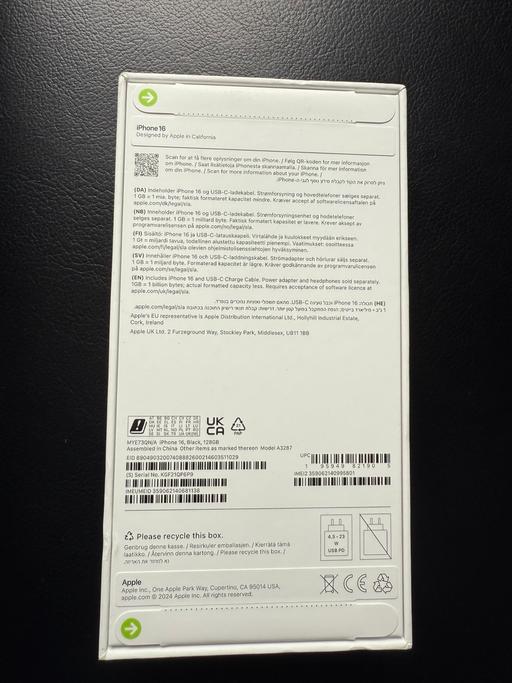 Buy & Sell South East London Croydon - Photos for Brand new iPhone 16 Unopened