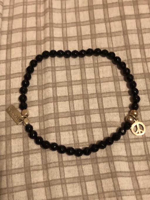 Buy & Sell Kennington South East London - Photos for Chlobo Obsidian Silver Peace Bracelet