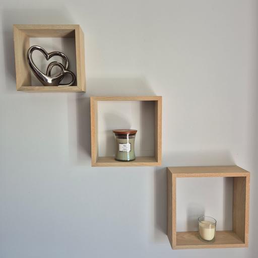 Buy & Sell Rednal Birmingham - Photos for Set of 3 Wooden square shelves