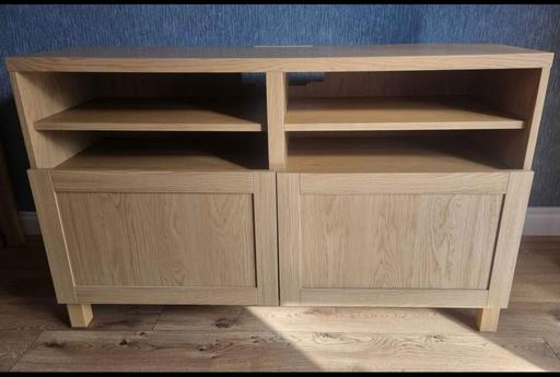 Buy & Sell West Midlands Wolverhampton - Photos for IKEA BESTA TV UNIT WITH DOORS OAK EFFECT