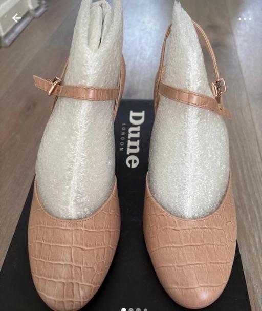 Buy & Sell Tottenham Green North London - Photos for Dune London Nude Leather Block Mid Heels