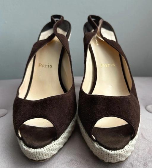 Buy & Sell Staines-Upon-Thames Spelthorne - Photos for Christian Louboutin Brown Suede Wedge UK 6.5