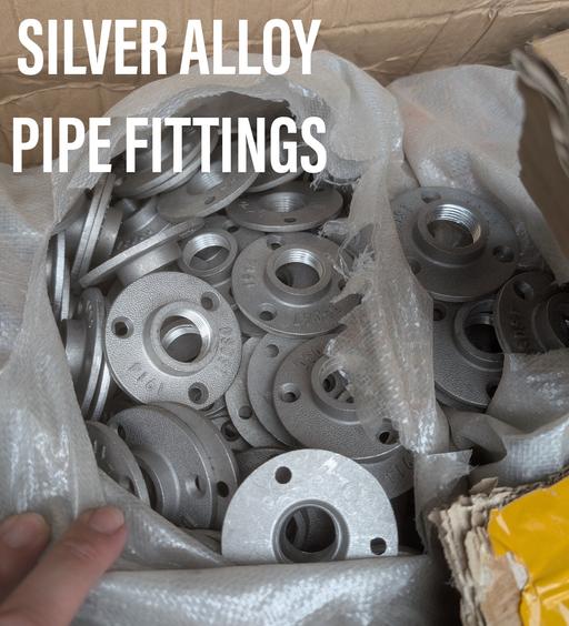Buy & Sell Saltley Birmingham - Photos for Silver Alloy Pipe Fittings, Wall Mount (50p)