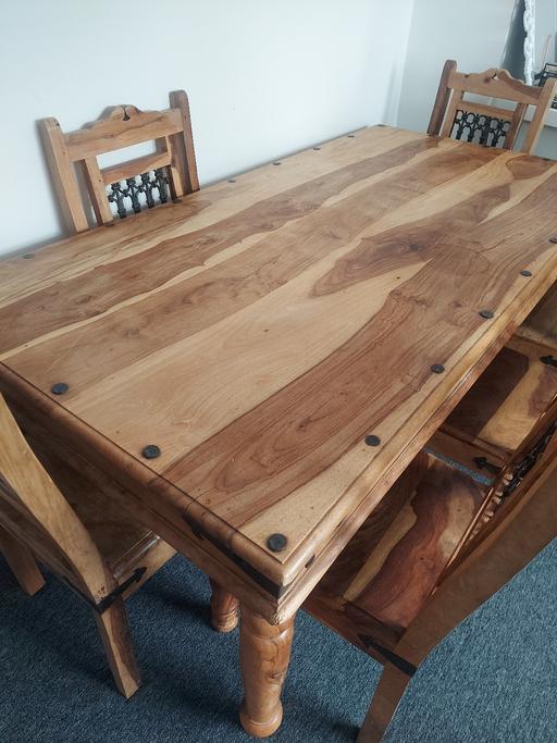 Buy & Sell Pelsall Walsall - Photos for Wooden dining table 6 chairs