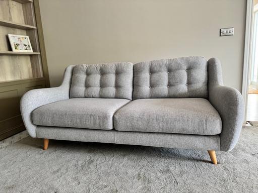 Buy & Sell Wolston Rugby - Photos for French Connection Camden 3-Seater Sofa Silver