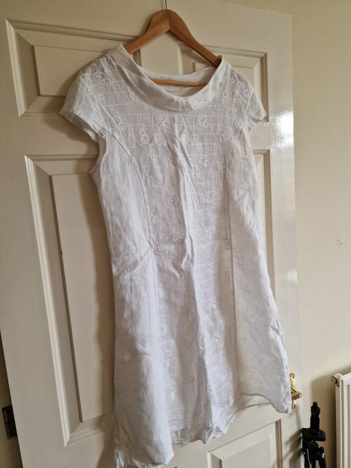 Buy & Sell North London Grange Park - North London - Photos for White Linen Summer Dress – One Size