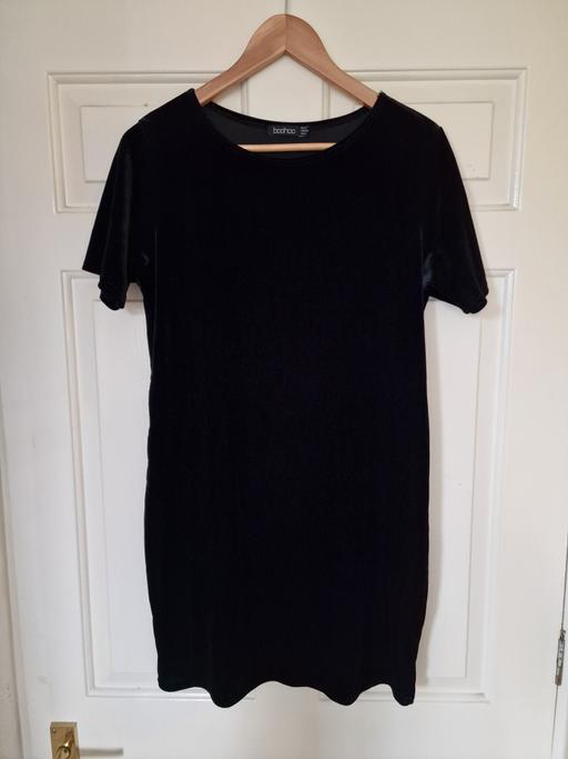 Buy & Sell Grange Park North London - Photos for Boohoo Black Velvet Mini Dress