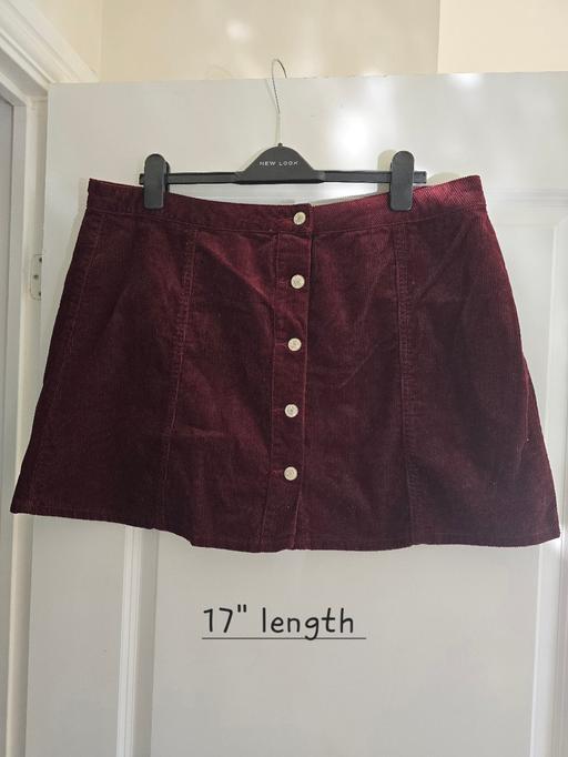 Buy & Sell Oldbury Sandwell - Photos for Primark burgundy cord skirt - uk20