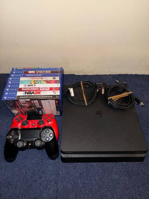 Buy & Sell Canary Wharf East London - Photos for Ps4 Slim 500GB w/ 2x Controllers, Games