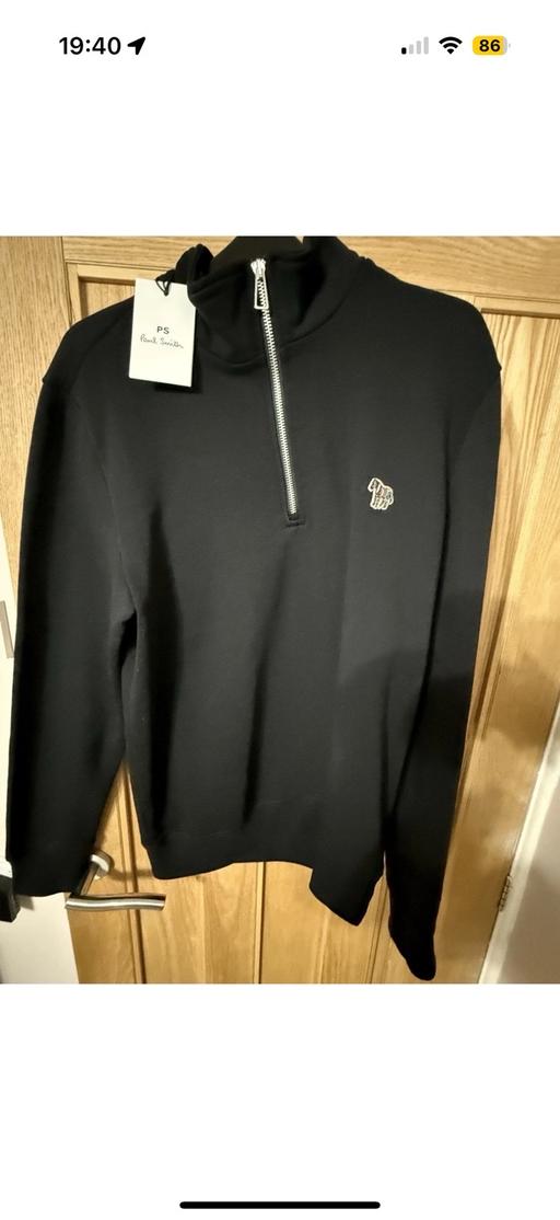 Buy & Sell Yeovil Somerset - Photos for BNWT Paul Smith Black 1/4 Zip Top - Medium