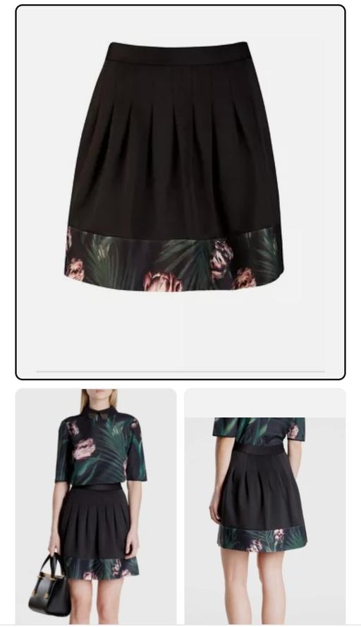 Buy & Sell Greenford Ealing - Photos for Ted Baker black floral pleated mini skirt