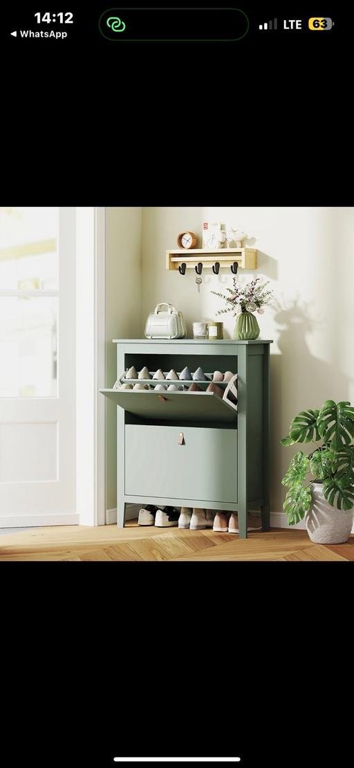 Buy & Sell Hampstead North West London - Photos for 2 Drawer Shoe Cabinet with flip Doors