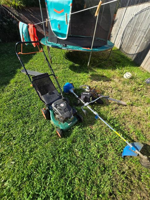Buy & Sell Piccadilly Manchester - Photos for Petrol Lawn Mower + Grass Trimmer
