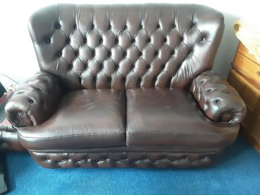 Buy & Sell Newholme Residential Park Blackpool - Photos for Thomas Lloyd Genuine Leather Suite