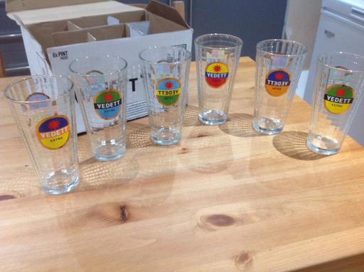Buy & Sell Newham East London - Photos for BELGIUM VEDETT EXTRA BEER GLASS- £8 Each