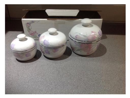 Buy & Sell Newham East London - Photos for TRINKET CONTAINERS - CERAMIC x 3