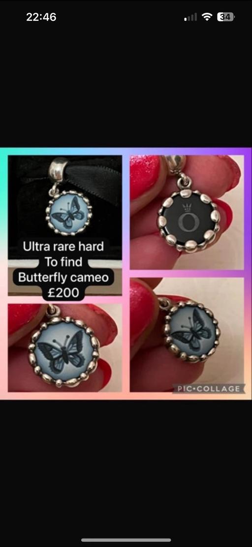 Buy & Sell Chelston Torbay - Photos for Genuine pandora rare butterfly cameo charm