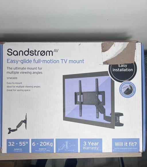 Buy & Sell Derbyshire North East Derbyshire - Photos for 32-55” Sandstrom Easy Glide TV mount