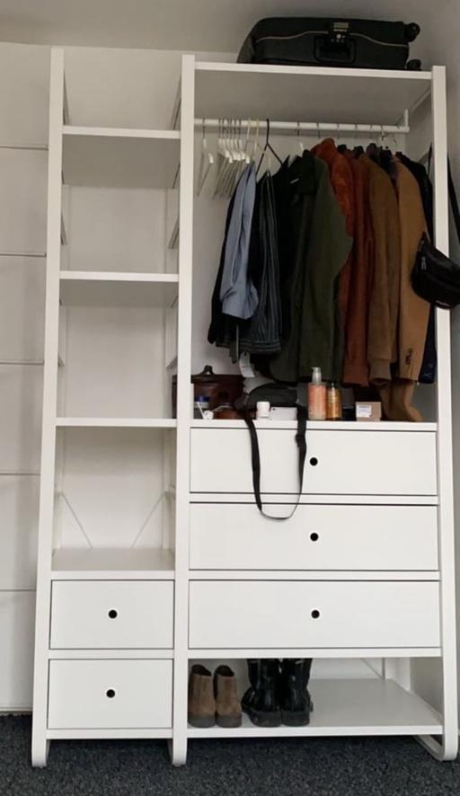 Buy & Sell Elephant and Castle South East London - Photos for IKEA ELVARLI modular wardrobe - white perfect