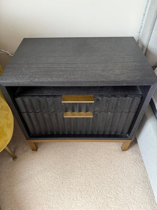 Buy & Sell Buckinghamshire High Wycombe - HP15 - Photos for Black oak bedside tables (pair)