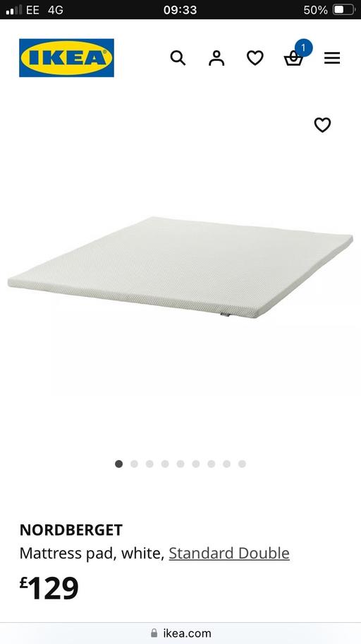Buy & Sell Handsworth Birmingham - Photos for IKEA memory foam mattress topper