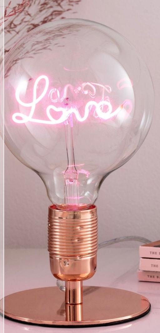 Buy & Sell Gretton North Northamptonshire - Photos for Rose Gold Love lamp from NEXT
