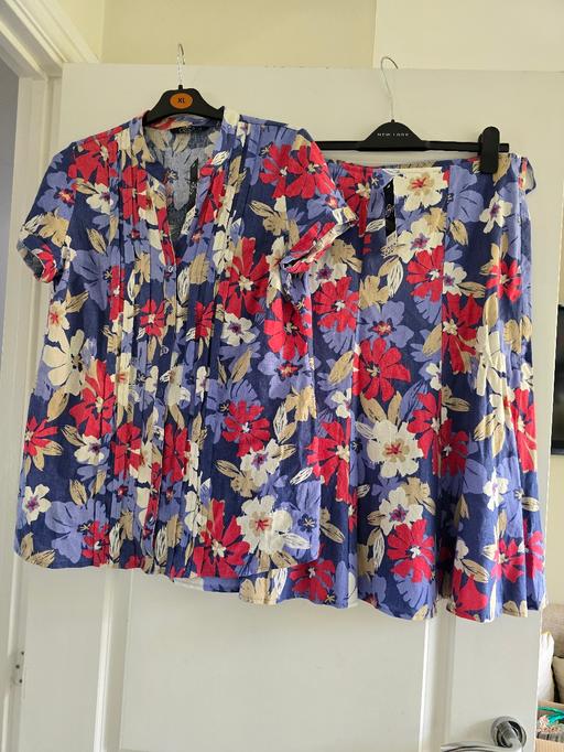 Buy & Sell Oldbury Sandwell - Photos for Bm linen skirt and blouse - uk16 bnwt