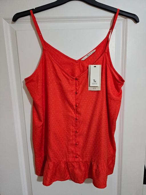 Buy & Sell Rowley Regis Sandwell - Photos for Tu orange ladies coral blouse 👚 uk14 bnwy