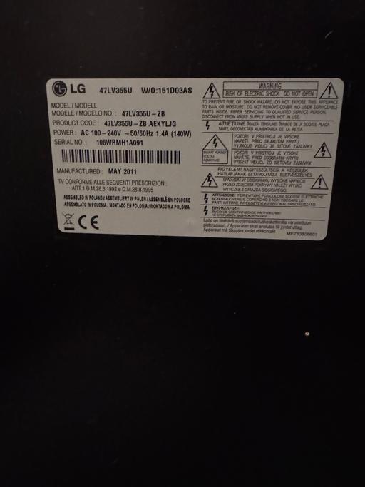 Buy & Sell Sowerby Bridge Calderdale - Photos for LG 47” TV