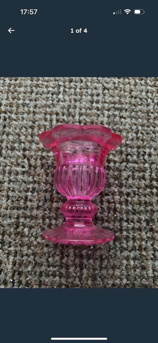 Buy & Sell Kidbrooke South East London - Photos for Uranium pink glass ern H4in W5in new