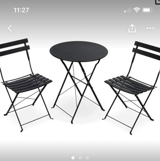 Buy & Sell Forest Hill South East London - Photos for Boxed - Brand new metal table / Chairs for 2