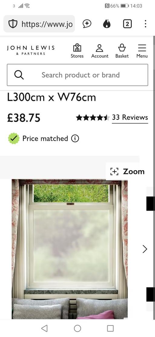 Buy & Sell Heath Town Wolverhampton - Photos for New plain frosted window film 76cmx3M