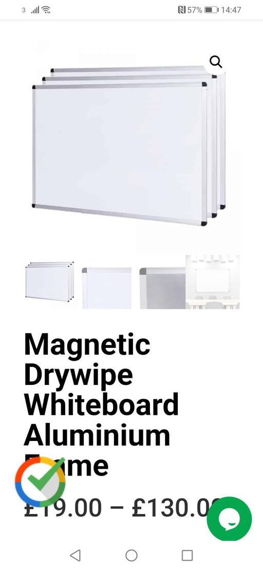 Buy & Sell Heath Town Wolverhampton - Photos for New magnetic whiteboard W1100x750mm