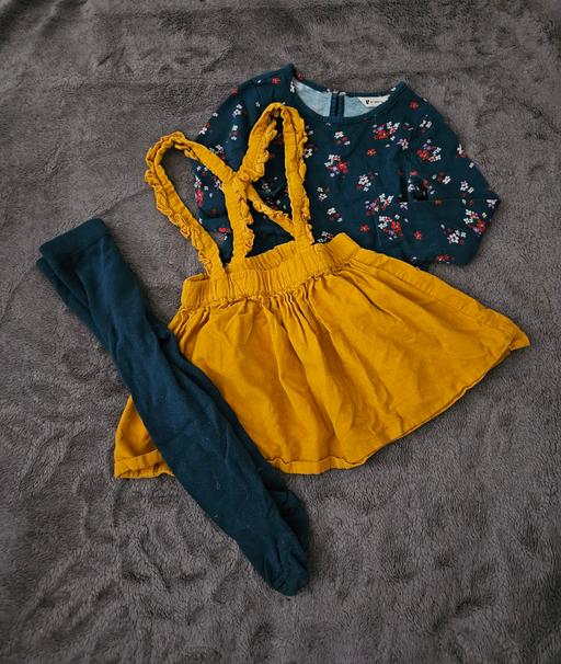 Buy & Sell Archway North London - Photos for GIRLS DUNGAREES DRESS SET AGE 2-3 YRS