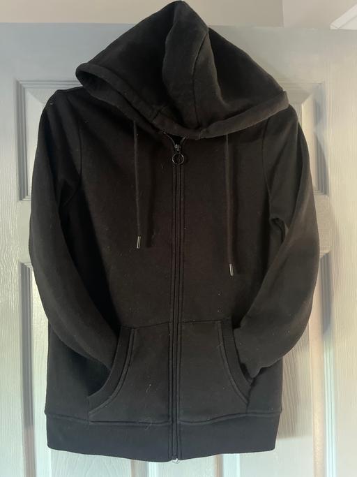 Buy & Sell Cadeby Doncaster - Photos for Black hooded jacket size 8 ladies