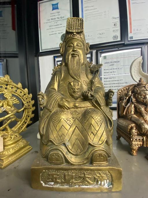 Buy & Sell East Ham East London - Photos for Brass Cast Jade Emperor Statue Ornament