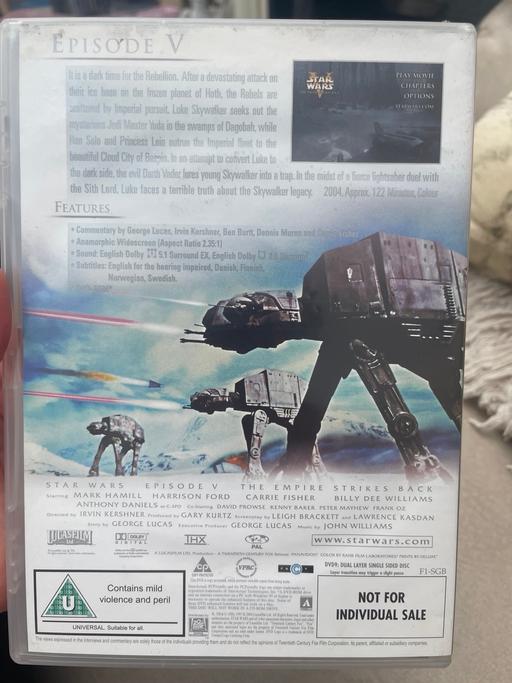 Buy & Sell Ynysddu Caerphilly - Wales - Photos for Star Wars the empire strikes back dvd