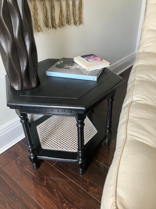 Buy & Sell Finstall Bromsgrove - Photos for Occasional hexagon rattan black table