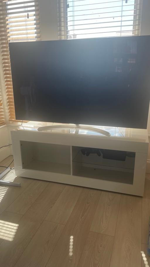 Buy & Sell Ilford Redbridge - Photos for White gloss tv stand cabinet