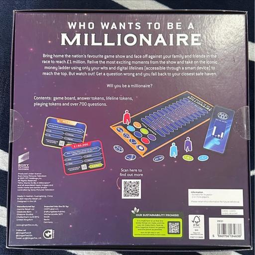 Buy & Sell Staines-Upon-Thames Spelthorne - Photos for Who wants to be a millionaire game