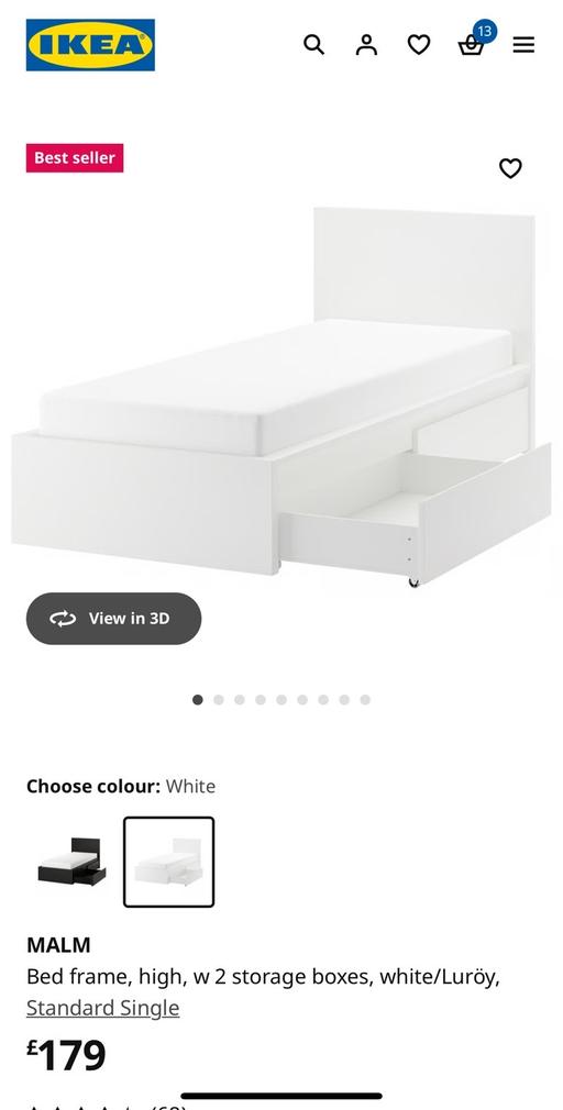 Buy & Sell Stonebridge North West London - Photos for IKEA Single bed with two storage boxes