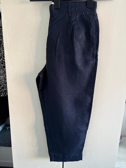 Buy & Sell Woodsetton Dudley - Photos for Ladies navy crop linen trousers