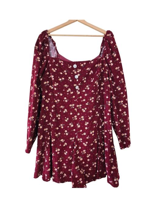 Buy & Sell St Pancras Central London - Photos for Plus-size burgundy flowery dress