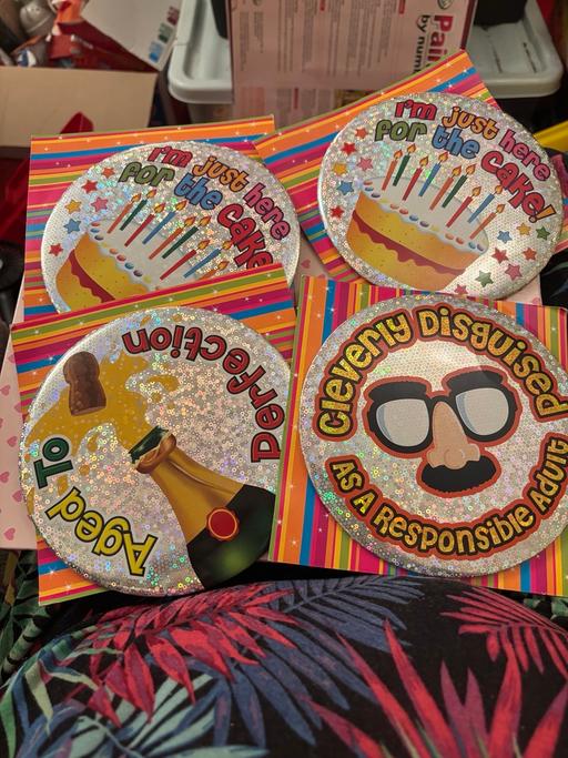 Buy & Sell Rubery Birmingham - Photos for 4 big birthday badges