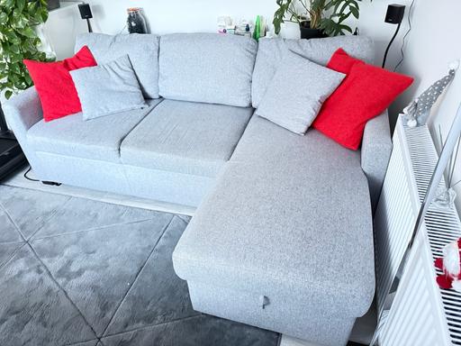 Buy & Sell Enfield North London - Photos for Corner sofa bed with storage (gray)