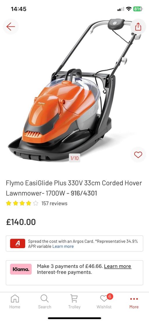 Buy & Sell Trimdon County Durham - Photos for Flymo easyglyde plus corded hover lawnmower