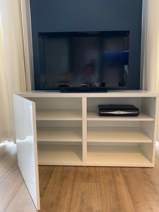 Buy & Sell Queensway Central London - Photos for IKEA Besta White Gloss Cabinet 120x64x42