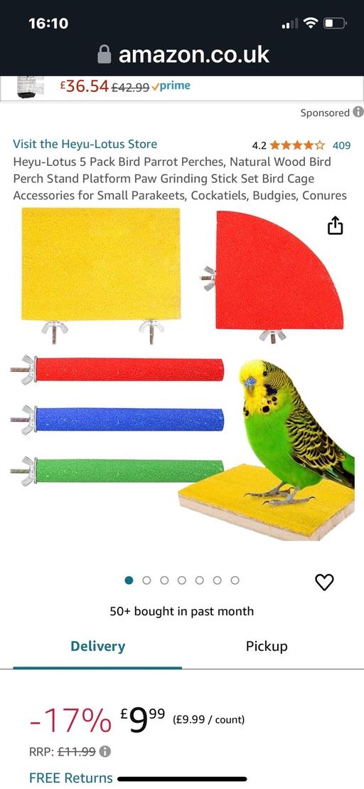 Buy & Sell Cheshunt Broxbourne - Photos for Budgie perches £3,